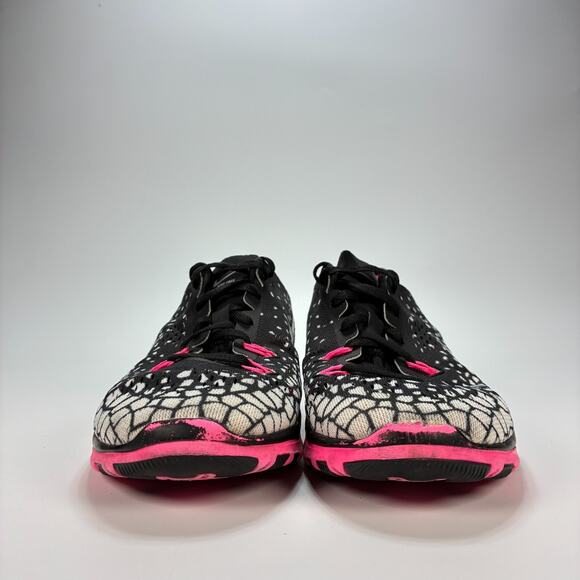 Nike Free 5.0 TR Fit 5 Print Black Pink Running Shoes 704695-012 Women's Size 7 - Picture 2 of 10